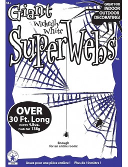 Sieć pajęcza 138 gram z 8 pająkami