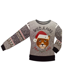 Sweter świąteczny ze światełkami - Wild X-Mas