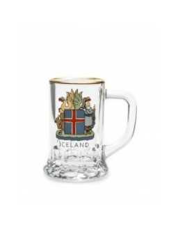 Glass with handle crest