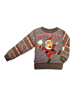 Sweter świąteczny ze światełkami - Merry Burp X-Mas