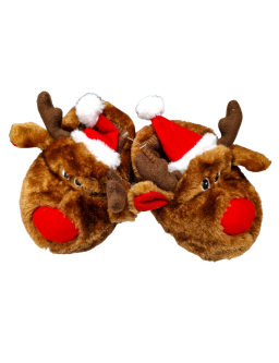 Children's Christmas slippers - reindeer