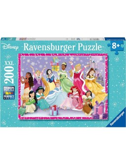 Puzzle - Święta u księżniczek Disneya XXL 200 puzzli