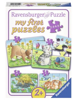 Moje pierwsze puzzle - zwierzęta 2,4,6,8 części
