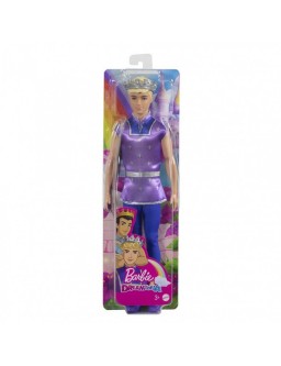 Barbie Dreamtopia Royal Ken with Gold Crown and Blue Tunic HLC23