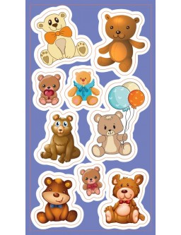Teddy bear stickers