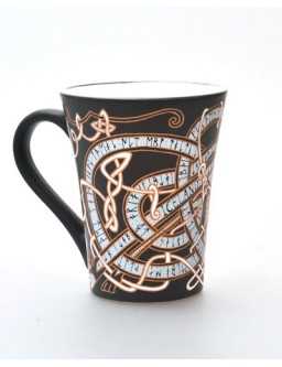 Coffee mug - dragon with runes